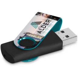 Altitude Axis Gyro Black Flash Drive - TURQUOISE - 16GB