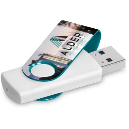Altitude Axis Gyro White Flash Drive - TURQUOISE - 16GB