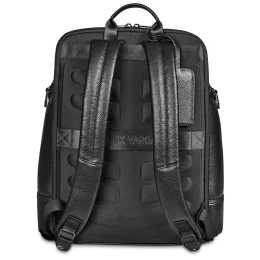 Alex Varga Portofino Leather Laptop Bag - BLACK