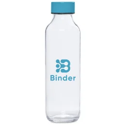 Kooshty Gladiola Glass Water Bottle - TURQUOISE