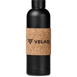 Kooshty Bermuda Kork Recycled Stainless Steel Water Bottle - BLACK