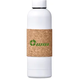Kooshty Bermuda Kork Recycled Stainless Steel Water Bottle - SOLID WHITE
