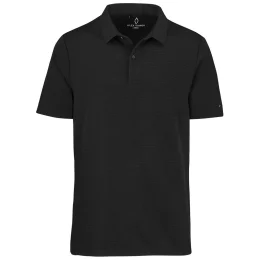 Mens Alex Varga Xenia Golf Shirt - BLACK - M