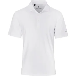 Mens Alex Varga Lucca Golf Shirt - WHITE - S