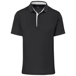 Mens Alex Varga Zenith Golf Shirt - BLACK - 3XL