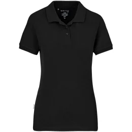 Ladies Okiyo Tenyo Eco Golf Shirt - BLACK - 4XL