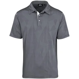 Mens Motif Golf Shirt - GREY - XL