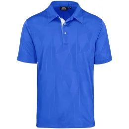 Mens Motif Golf Shirt - ROYAL BLUE - 4XL