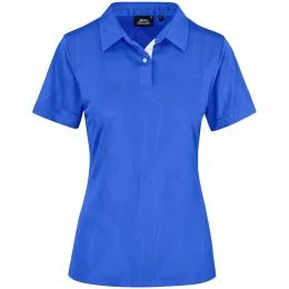 Ladies Motif Golf Shirt - ROYAL BLUE - M