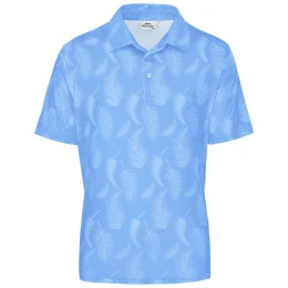 Mens Slazenger Monterey Golf Shirt - LIGHT BLUE - 5XL