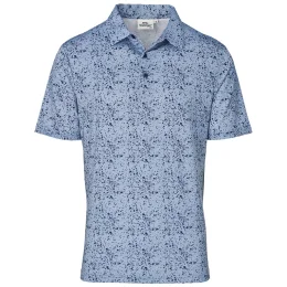Mens Flexxion Golf Shirt - BLUE - L