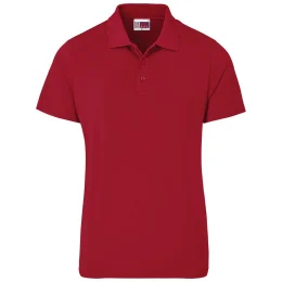 Mens Prima Stretch Golf Shirt - RED - M
