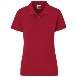 Ladies Prima Stretch Golf Shirt - RED - 2XL