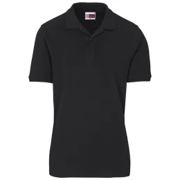 Mens Houston Stretch Golf Shirt - BLACK - 5XL