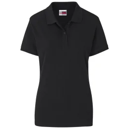 Ladies Houston Stretch Golf Shirt - BLACK - S