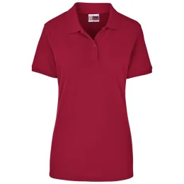 Ladies Houston Stretch Golf Shirt - RED - XL