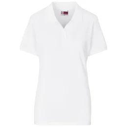Ladies Houston Stretch Golf Shirt - WHITE - L
