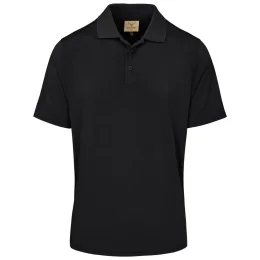 Mens Letaba Golf Shirt - BLACK - L