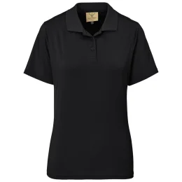Ladies Letaba Golf Shirt - BLACK - 4XL