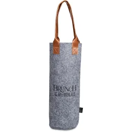 Okiyo Tahada RPET Felt Wine Tote - GREY