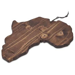Serendipio African Shaped Wooden Serving Board - NATURAL