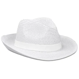 Bruno Fedora Hat - WHITE