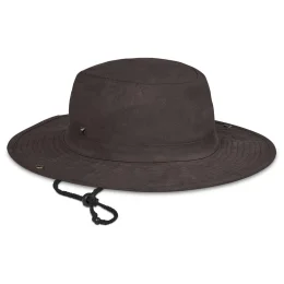 Somabula Oilskin Hat - BROWN