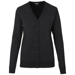 Ladies Quantum Low Pill Cardigan - BLACK - 2XL
