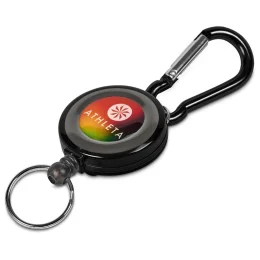 Altitude Swipe Retractable Badge Reel with Carabiner - BLACK