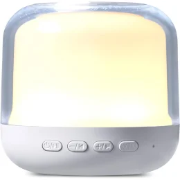 Swiss Cougar Genoa Bluetooth Speaker & Night Light - SOLID WHITE