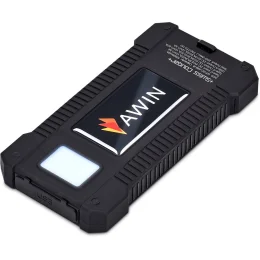 Swiss Cougar Durban Fast Charge 20W Solar Power Bank -10000mAh - BLACK