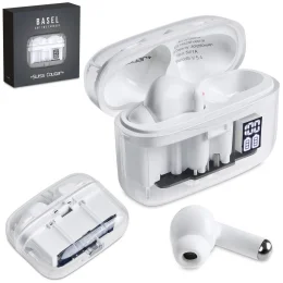Swiss Cougar Basel Active Noise Cancelling TWS Earbuds - SOLID WHITE