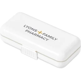 Altitude Grid Travel Pill Box - SOLID WHITE