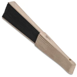 Okiyo Emika Folding Hand Fan - BLACK