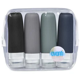 Serendipio Pack Mate Silicone Travel Set - TRANSPARENT