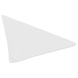 Hoppla Bosco Large Polyester Dog Bandana - SOLID WHITE - L