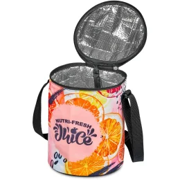 Pre-Printed Sample Hoppla Addo Barrel Cooler Bag - BLACK