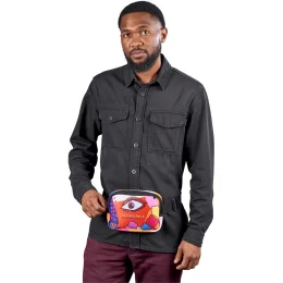Pre-Printed Sample Hoppla Lula Neoprene Waist Bag - BLACK