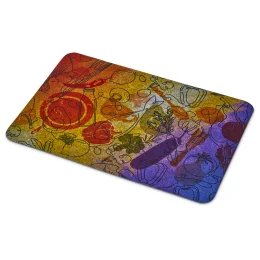 Pre-Printed Sample Hoppla Savour RPET Felt Placemat - Light Grey