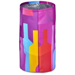 Pre-Printed Sample Hoppla Vinelle Polyester Collapsible Ice Bucket - SOLID WHITE