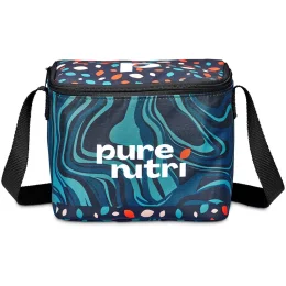 Pre-Printed Sample Hoppla Sea Port 6 Can Cooler - BLACK