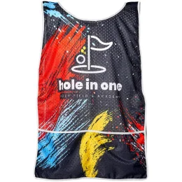 Pre-Printed Sample Hoppla League Caddy Bib - SOLID WHITE