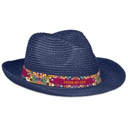 Pre-Printed Sample Bruno Fedora Hat - NAVY