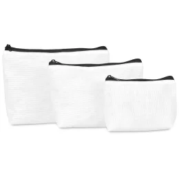 Pre-Production Sample Hoppla Leanne Recycled PET Stitch-Bond Midi Toiletry Bag - BLACK
