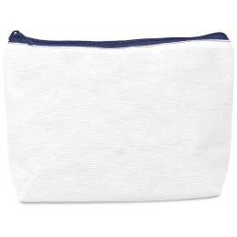 Pre-Production Sample Hoppla Leanne Recycled PET Stitch-Bond Maxi Toiletry Bag - NAVY