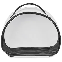 Pre-Production Sample Hoppla Aloe Toiletry Bag With PVC Front Window - BLACK