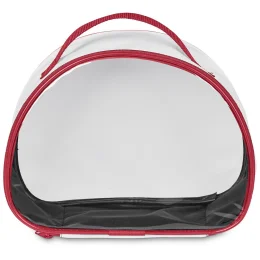 Pre-Production Sample Hoppla Aloe Toiletry Bag With PVC Front Window - RED