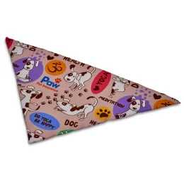 Pre-Production Sample Hoppla Bosco Large Polyester Dog Bandana - SOLID WHITE - L