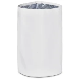 Pre-Production Sample Hoppla Vinelle Polyester Collapsible Ice Bucket - SOLID WHITE