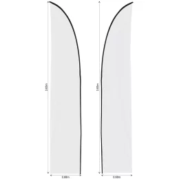 Legend 3m Sublimated Arcfin Double-Sided Flying Banner Skin (Excludes Hardware)